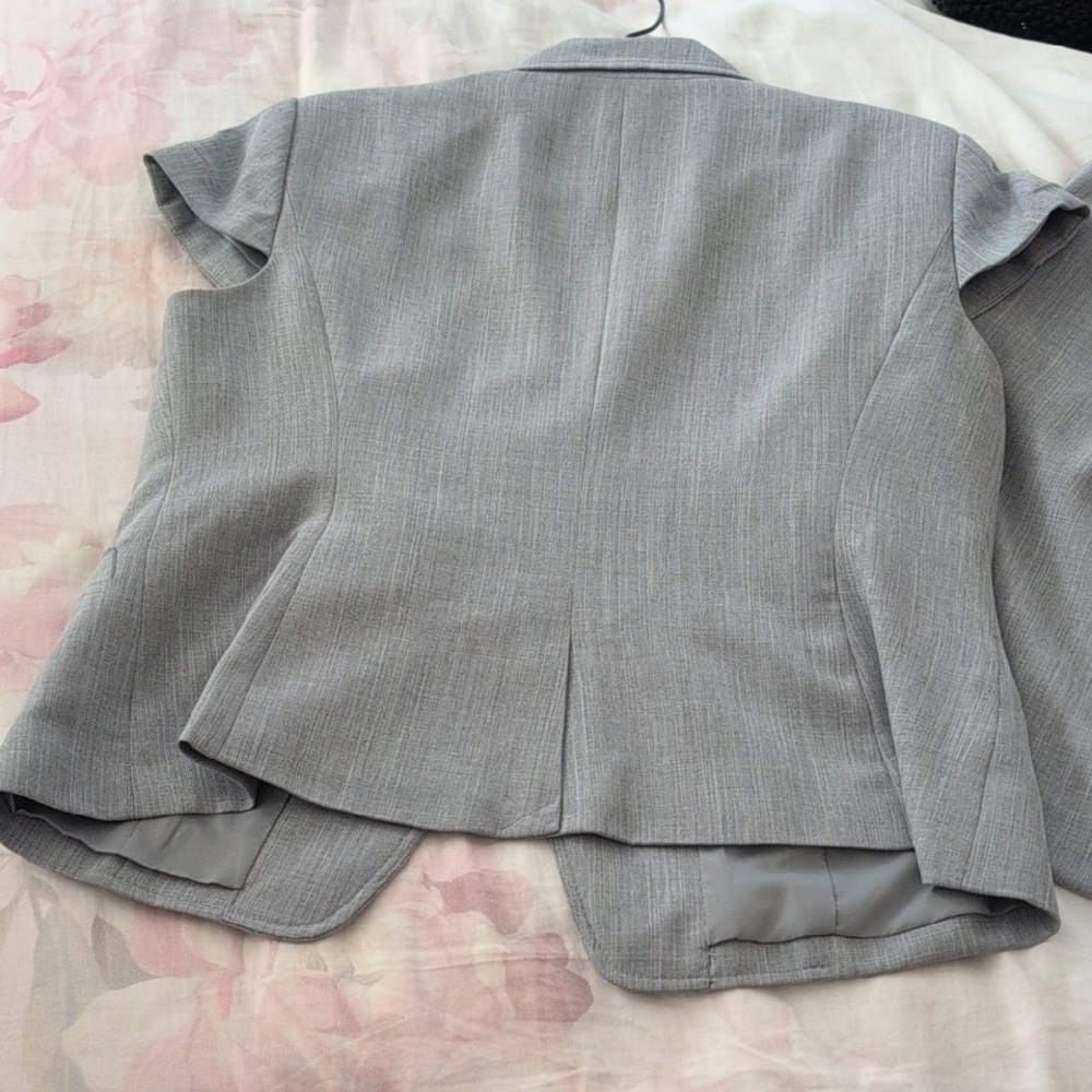The Limited Elegant Gray Blazer and Skirt Set - Picture 11 of 12